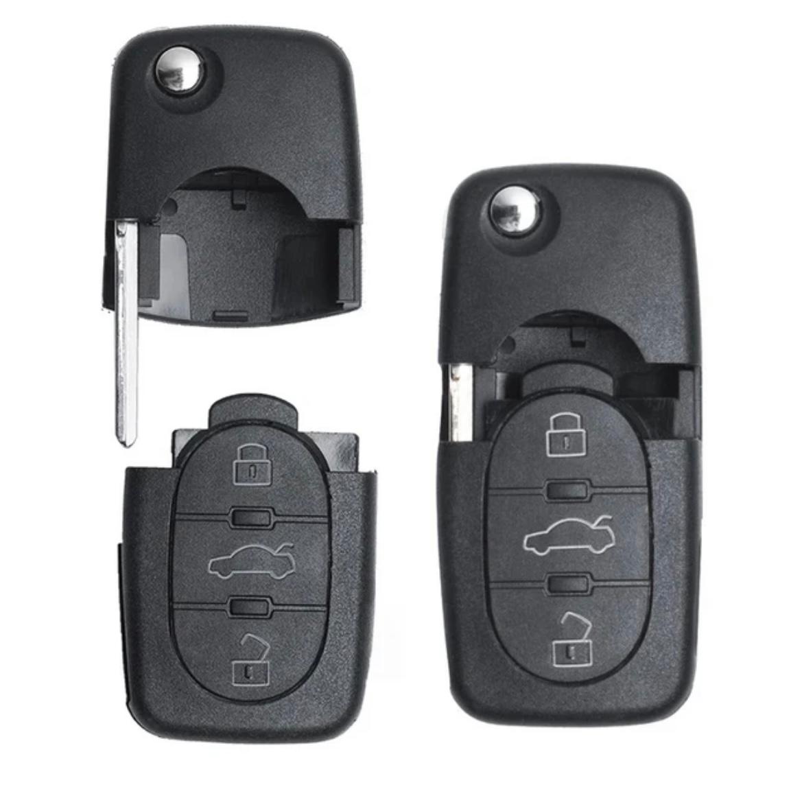 For Audi A6 TT 1998 - 2006 433.92MHz 4D0837231K 3 Buttons Car Key Fob