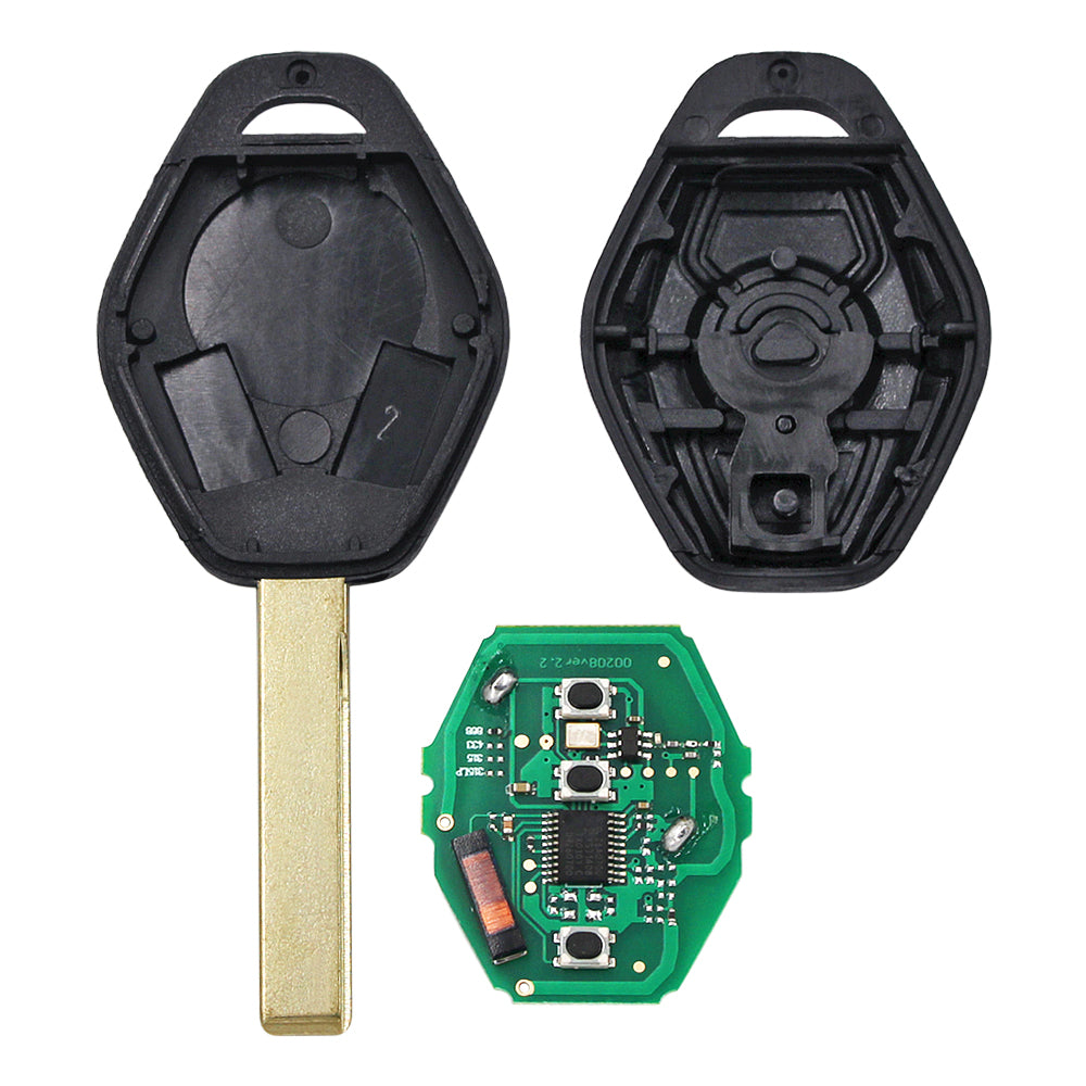 For BMW E60 5 E63 6 Series 868MHz PCF7961A ID46 KR55WK47993 3 Button Remote Car Key Fob