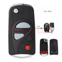 Thumbnail for Modified Flip Folding Remote Key Shell Case 4 Button Fob for NISSAN Maxima Sentra 2000-2006