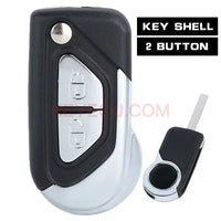 Thumbnail for High Quality Replacement Folding Flip Key Remote Key Shell Case 2 Button for Citroen C3 DS3 VA2 Blade