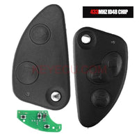 Thumbnail for Remote Car Key Combo Flip Fob 2B/ 3 Button With Uncut SIP22 Blade 433MHZ ID48 Chip for Alfa Romeo 147 156 166 GT