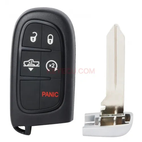 OEM / Aftermarket Smart Remote Key Shell Case Fob 5 Button Pad Cover for Jeep Cherokee Ram GQ4-54T