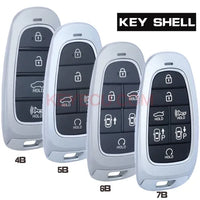 Thumbnail for Smart Remote Key Shell Case 4/5/6/7 Button Fob for Hyundai Sonata Tucson Santa Fe 2020 2021 2022