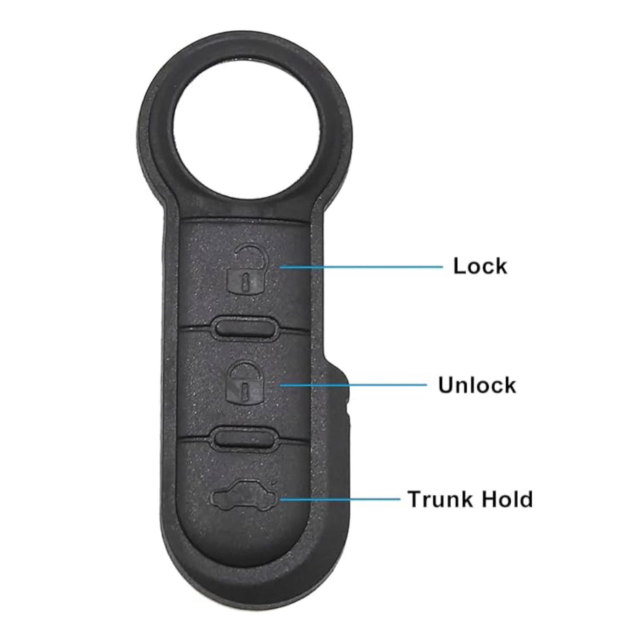 For Fiat 500 Remote Button Rubber Pad