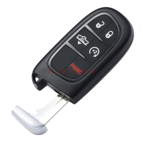 OEM / Aftermarket Smart Remote Key Shell Case Fob 5 Button Pad Cover for Jeep Cherokee Ram GQ4-54T