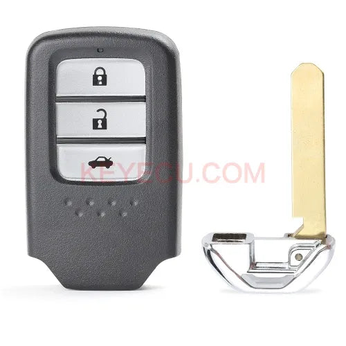 CWTWB1G0090 3 Button Smart Card Remote Auto Car Key 433MHz 4A Chip for Honda Accord 2018 2019