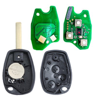 Thumbnail for For Renault Kangoo II Clio III 2006-2010 433MHz PCF7947 3 Button Remote Key Fob