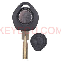 Thumbnail for New Uncut Led Light Virgin Transponder Chip ID44 Ignition Car Key for BMW HU58