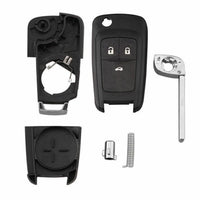 Thumbnail for For Chevrolet Opel Vauxhall Insignia Astra 3 Button Remote Flip Key Fob Case Shell