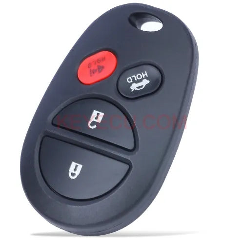 Remote Car Key Fob 3+1 Button 433MHz for Toyota Kluger 2007-2014（For Australia）