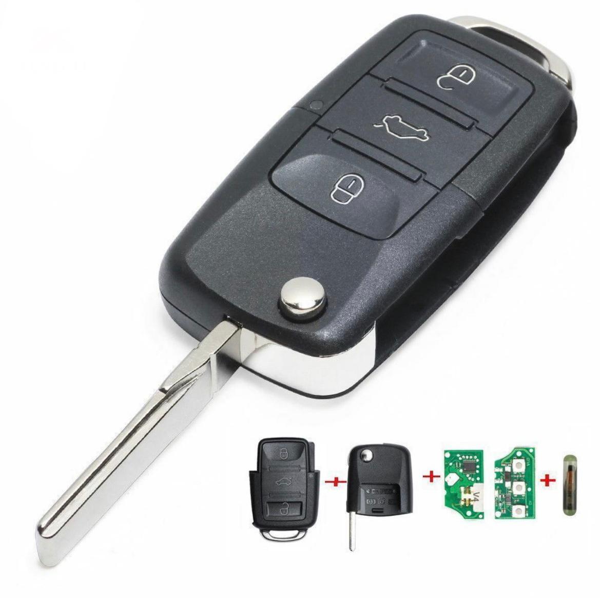 For Volkswagen Seat 434MHz ID48 1K0959753G 3 Button Remote Car Key Fob