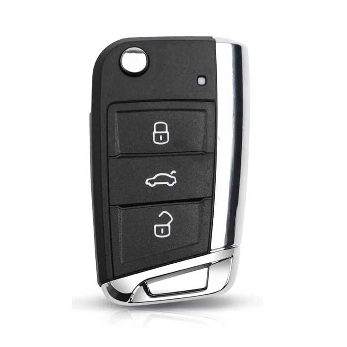 For Volkswagen Golf 7 GTI MK7 Skoda Octavia A7 Seat 3 Button Remote Car Key Shell Case