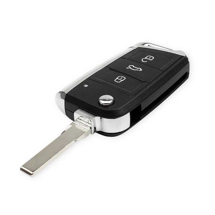 For Volkswagen Golf 7 GTI MK7 Skoda Octavia A7 Seat 3 Button Remote Car Key Shell Case