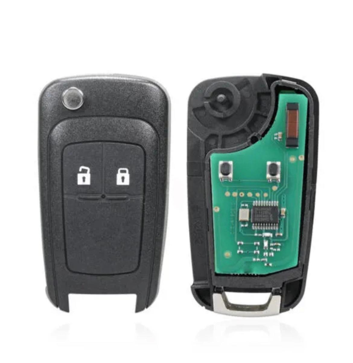 For Opel Vauxhall Corsa D G4-AM433TX 433MHz ASK PCF7941A HITAG2 ID46 2 Button Remote Car Key Fob