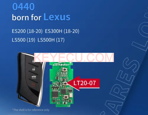 Board# 231451-0440 Keyless Smart Remote Key 312/314MHz 433MHz Fob for Lexus ES200, ES300H, LS500 , LS500H 2017 2018 2019 2020 FCCID: HYQ14FBF