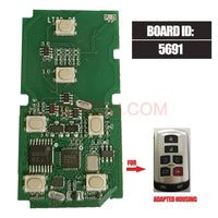 Thumbnail for Lonsdor Universal Board ID: 5691 FSK 312/314.3MHz / 433MHz for Toyota Smart Key PCB Work for K518 Key Tool