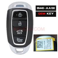 Thumbnail for P/N: 95440-AA100 OEM Keyless Go Smart Remote Control Car Key Fob With 4 Buttons 433MHz 6A for Hyundai Elantra 2021 2022 2023