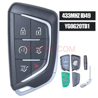 Thumbnail for YG0G20TB1 Smart Remote Key 6 Button ASK 433MHZ ID49 Fob for Cadillac Escalade 2021 2022 , PN: 13546300, 13541571, 13538864