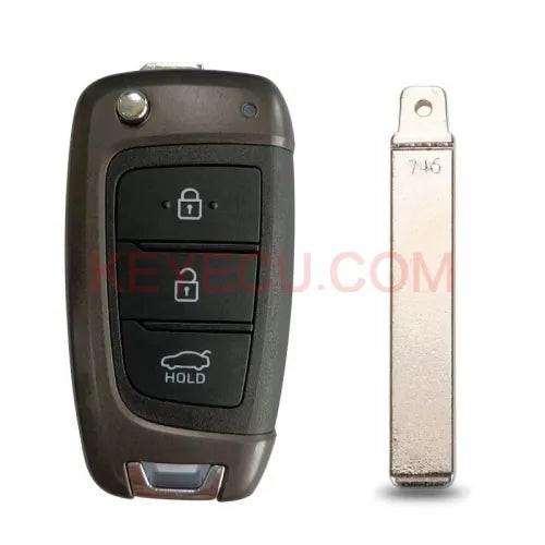 OEM Genuine 95430-J0500 ,95430-H5050, 95430-H5600 Smart Remote Flip Key Fob 3 Button 433MHz for 2018 2019 Hyundai Accent