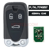 Thumbnail for PN: 71740257 Smart Remote Key 3 Buttons 433MHz PCF7926 ID46 Chip for 2005 2006 2007 2008 2009 2010 2011 Alfa Romeo 159 Brera Spider