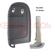 Thumbnail for Smart Remote Key Shell Fob 2+1B for Jeep Compass Renegade 2016- 2018 - M3N-40821302