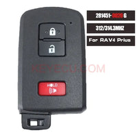 Thumbnail for Board ID: 281451-0020 G Smart Remote Key 2+1 Button Fob 314.3MHz for Toyota RAV4 Prius 2015-2019 FCCID: HYQ14FBA