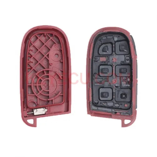 Red Replacement Remote Key Shell Case Fob 4 Button for Chrysler Jeep Dodge 2011-2018