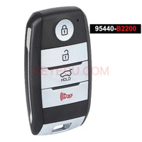 Thumbnail for PN: 95440-B2200 Smart Remote Key 4 Button 433MHz 8A Chip for 2014 2015 2016 Kia Soul FCCID: CQOFN00100