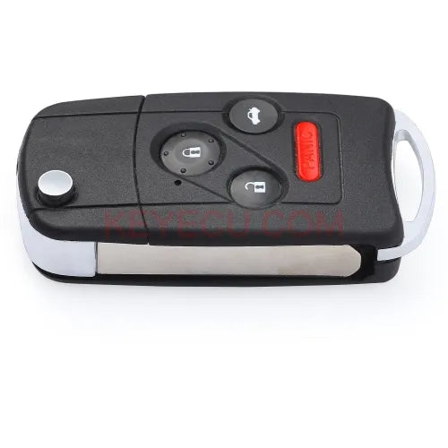 Flip Remote Key Shell Case Fob 4B for Honda Accord Civic Pilot W/ Button Pad