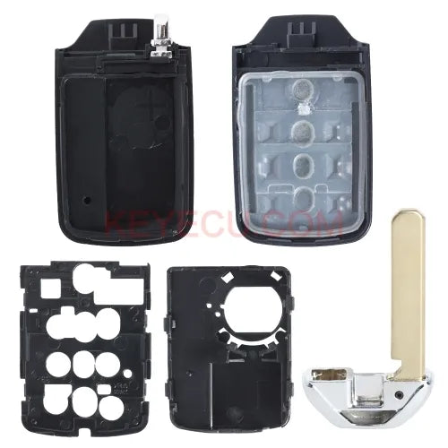 Replacement Smart Remote Key Shell Case Fob 4 Button for Honda Civic Accord 2013-2016