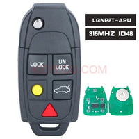 Thumbnail for FCCID: LQNP2T-APU 5 Button Remote Key Keyless 315MHz ID48 Chip Fob for Volvo XC90 2004-2014