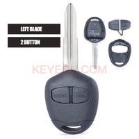 Thumbnail for Top Quality Remote Key Shell 2 Button for Mitsubishi Pajero Triton Lancer Evo Left Blade