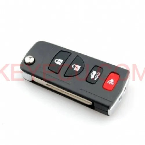 Modified Flip Remote Key Shell 4 Button for Nissan Altima