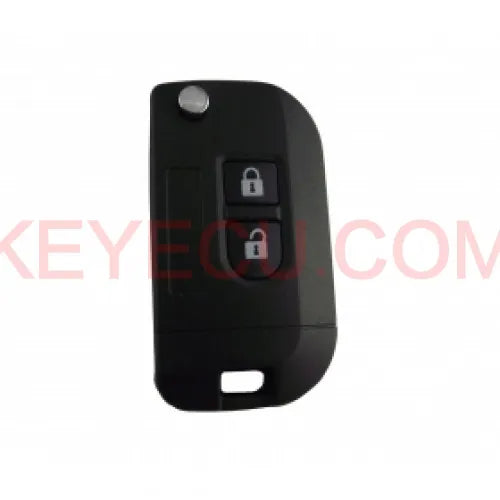 Modified Folding Remote Key Shell 2 Button for Nissan MICRA K12 Note Qashqai Navara