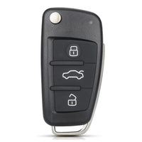 Thumbnail for For Audi A3 A4 A5 A6 A8 Q5 Q7 TT 3 Button Remote Car Key Fob Shell Case