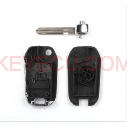 Modified Folding Remote Key Shell 2 Button for Nissan Cube Micra Note Qashqai Juke