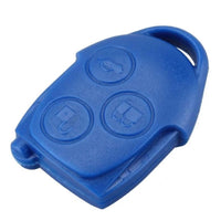 Thumbnail for For Ford Escape Focus Transit Connect Mk7 3 Button Remote Car Key Fob Shell Case - Blue