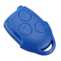 Thumbnail for For Ford Escape Focus Transit Connect Mk7 3 Button Remote Car Key Fob Shell Case - Blue