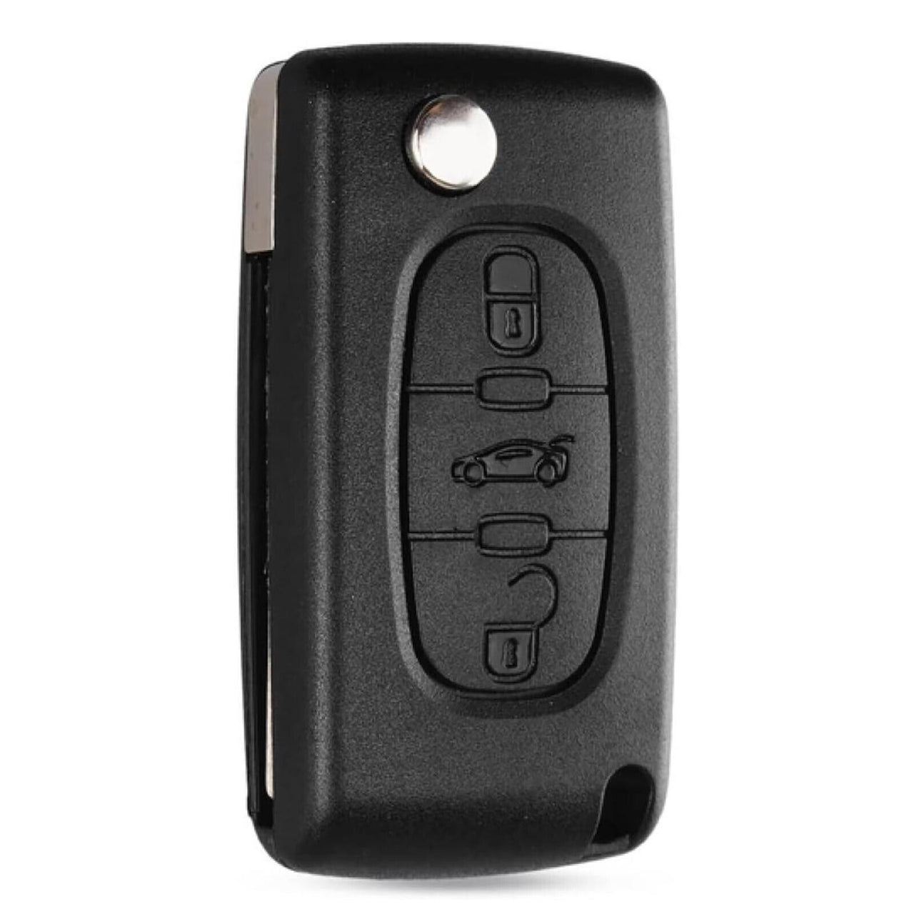 For Peugeot 3 Buttons With Battery Location VA2 Blade Flip Remote Key Shell Case