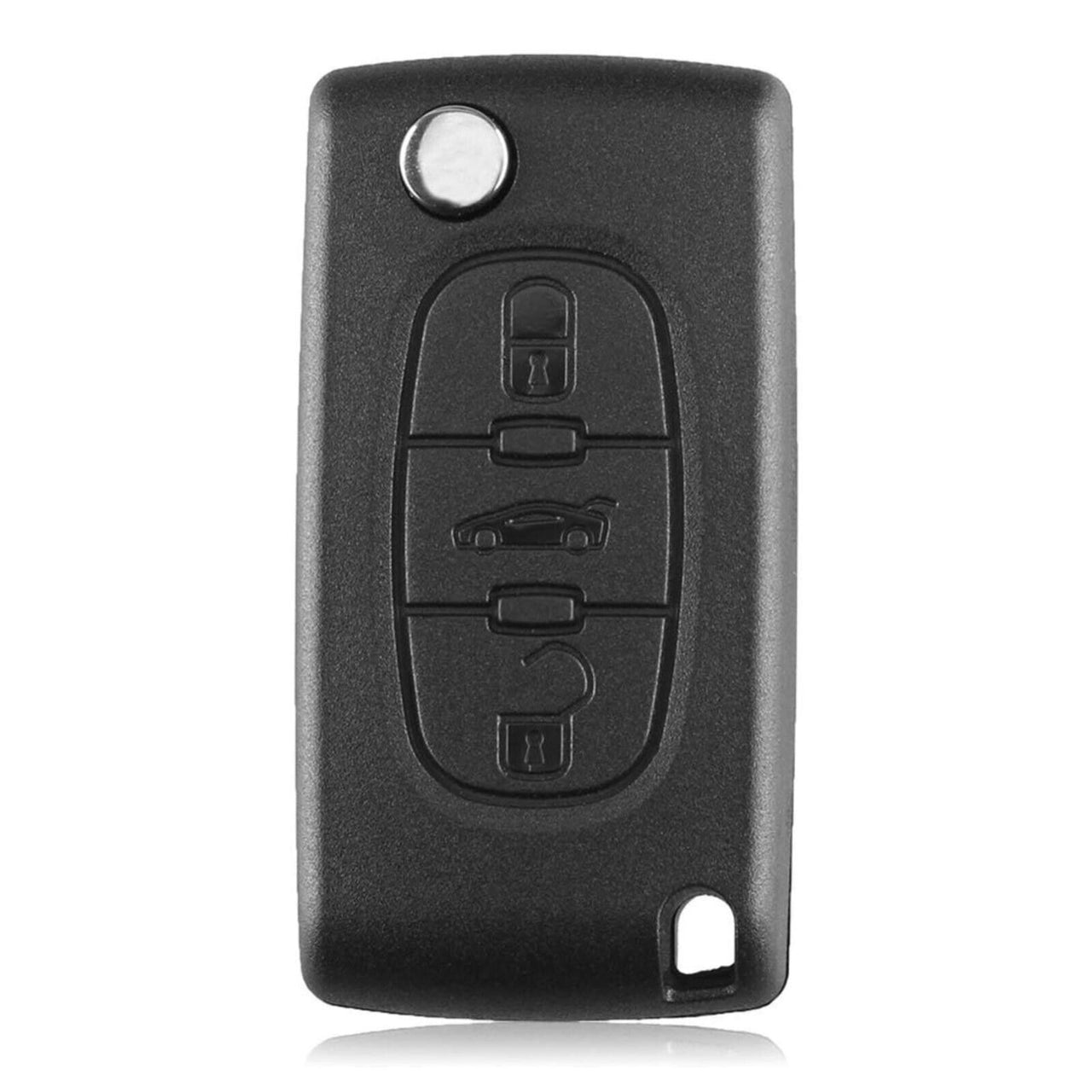 For Peugeot 3 Buttons With Battery Location VA2 Blade Flip Remote Key Shell Case