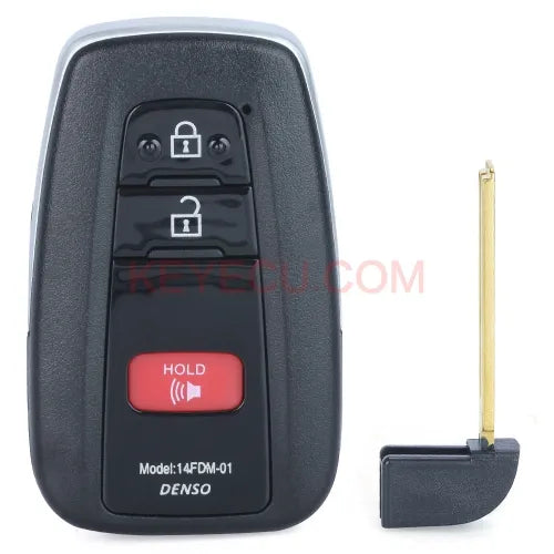 Remote Key Shell Case 2+1 Button for Toyota Prius Prime 2017 18 2019 2020 2021 HYQ14FBE