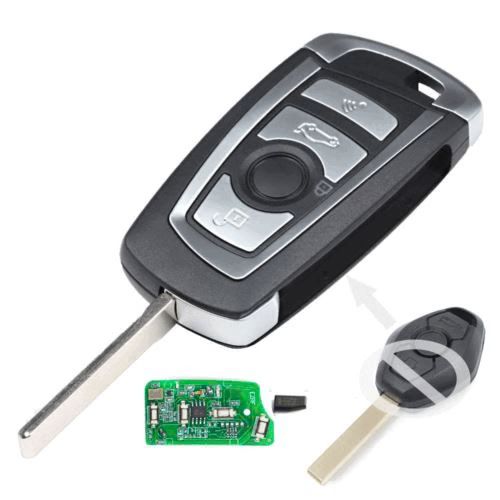 For BMW 1998-2009 315MHz ID46 HU92 PCF7945A 4 Button Remote Flip Car Key Fob