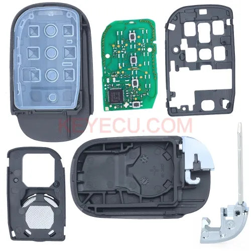 FCCID: KR5TP-4 Keyless Go Smart Remote Key 4 Button FSK 433.92MHz 4A Chip Fob for Honda Civic HR-V 2022 - 2023