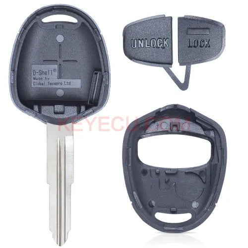 Top Remote Key Shell 2 Button for Mitsubishi Grandis Outlander Lancer IV Right Blade