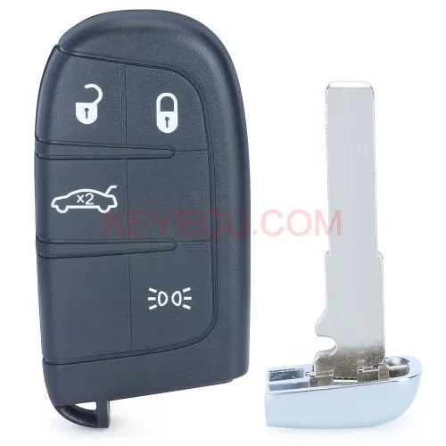 Smart Remote Key Shell Case 2/3/4/5 Button for Fiat 500 500L 500X