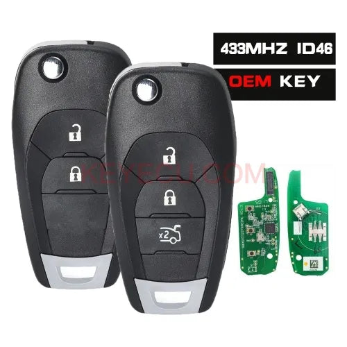 OEM Remote Key Fob 2B/3B 433MHz ID46 for Holden Astra BK BL Colorado RG 2016 - 2021 With Logo