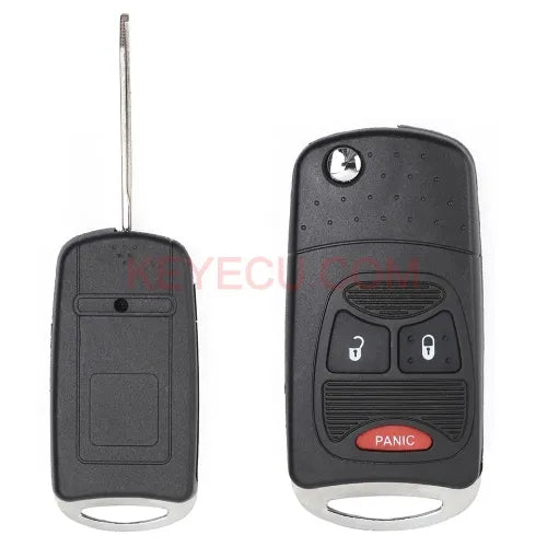 Modified Flip Remote Key Shell 2+1 Button For Chrysler