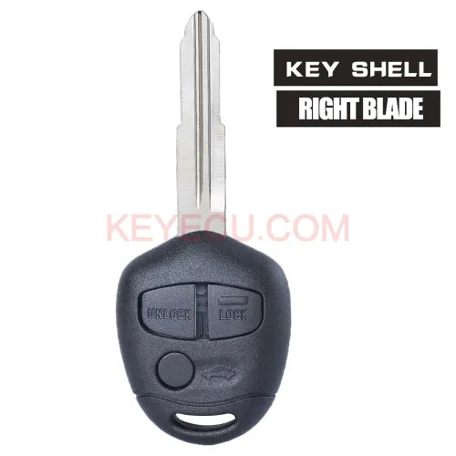 Top Quality Remote Key Shell 3 Button for Mitsubishi Lancer EX Right Blade