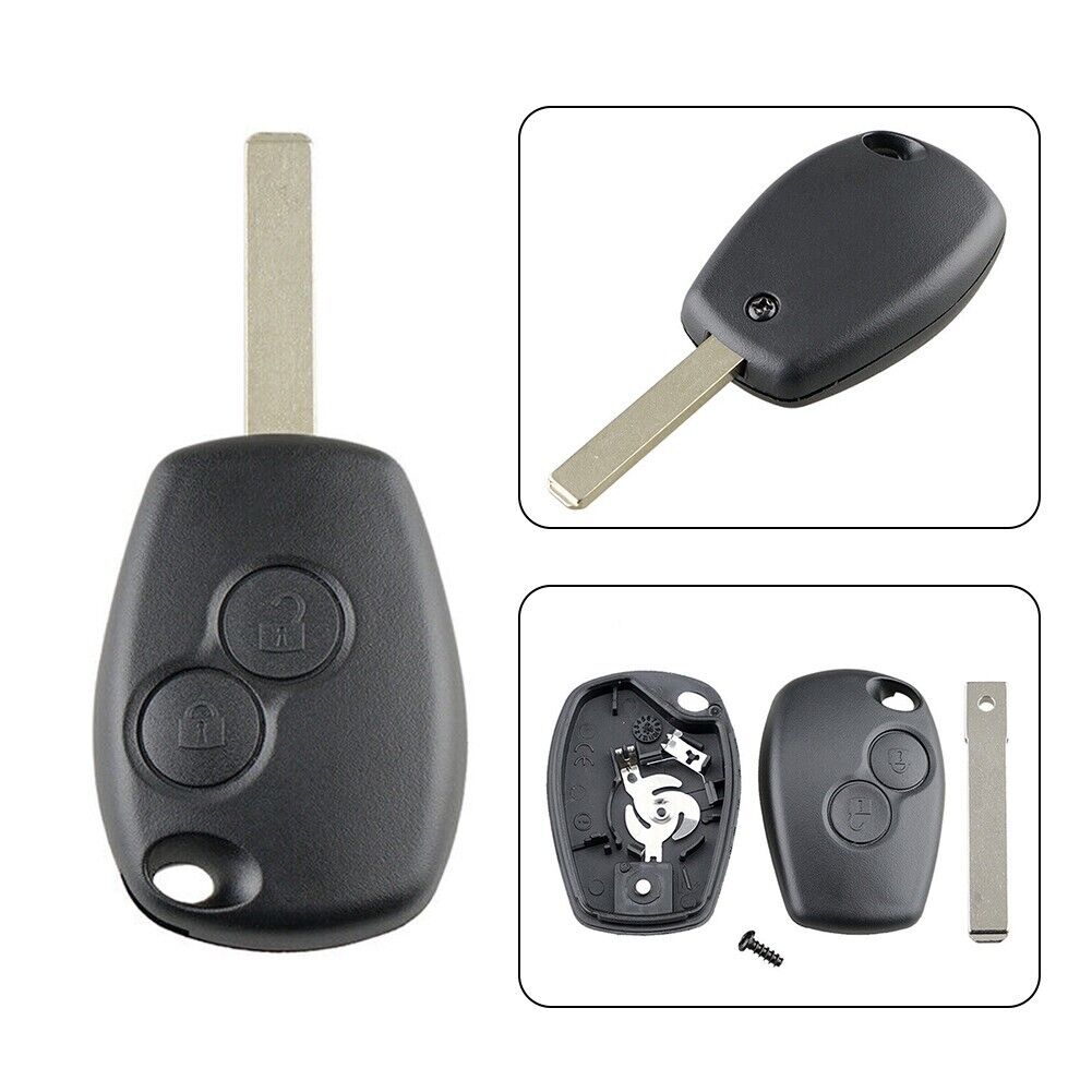 For Renault Clio Dacia Logan VA2 Blade 2 Buttons Remote Car Key Case Fob