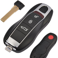 Thumbnail for For Porsche Cayenne HU66 Blade Remote Car Key Fob Shell Case